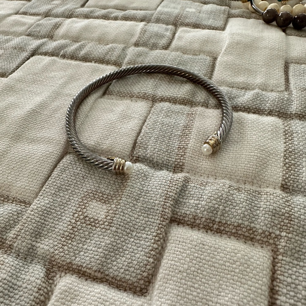 Silver Designer Inspired Bracelet Gem